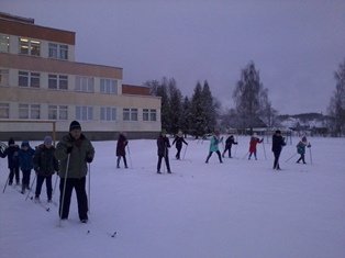 Тренировочные занятия по лыжам